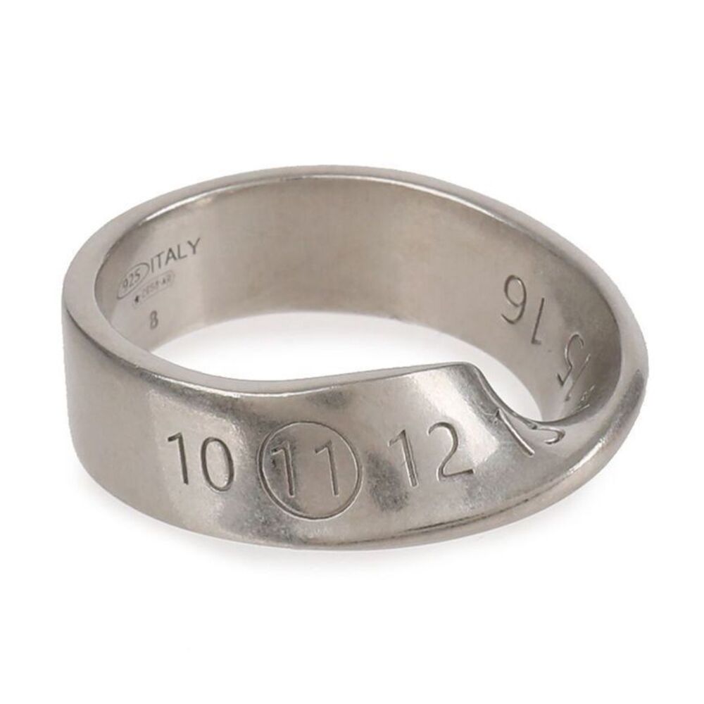 Twist Number Ring Silver
